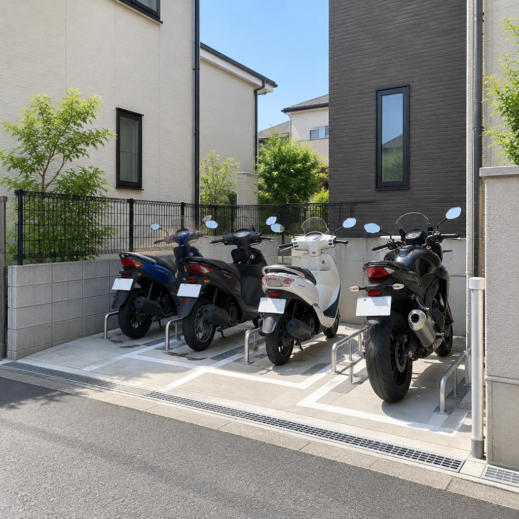 自宅の狭小地が、毎月の収益を生むバイク駐車場に。借上げ契約で、土地活用をもっと手軽に。